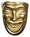 Gold Comedy Mask