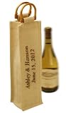 Jute Wine Bag - Includes Free Personalization