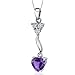 Glamorous Love 1.50 carats Heart Shape Sterling title=