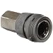 SMC KK Series Nickel Plated Brass Tube Fitting, Socket, 1/4" Tube OD x 1/4" BSPT Female