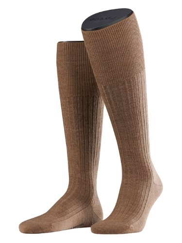 Falke Herren Kniestr&uuml;mpfe 15415 Bristol Pure Kniestrumpf, Gr. 45/46, Braun (nutmeg mel 541 Preisvergleich