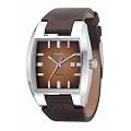 Diesel - DZ1175 - Montre Homme Acier - Quartz Analogique - Etanche 5 ATM - Dateur - Bracelet en Cuir Marron