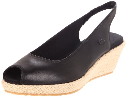 Lacoste Women’s Chantemar Wedge Pump,Black,7 M US