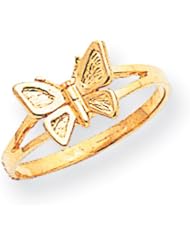 14k Gold Childrens Butterfly Ring