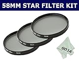Photo Essentials Star Filter Kit! for 58MM 58 MM Digital SLR Cameras Includ ....