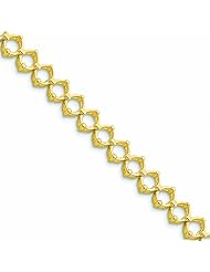 14K Gold Holds up to 29 2.25mm Stones Add-A-Diamond Tennis Bracelet Mounting