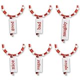Santas List My Glass Wine Charms - Set of 6