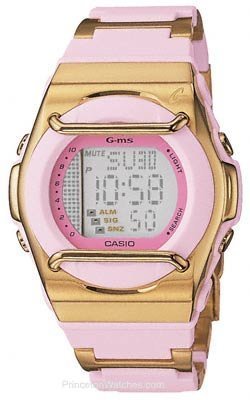 Casio Baby-G Sweet Poison Pink Watch with Digital Dial Code and Resin/Metal Band - MSG162EV-4
