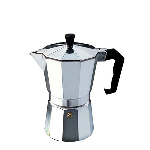Aluminum Italian Style 3 Cup Stove Top Espresso Coffee Maker Moka Pot Machine