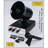 Produkt-Bild: Autosirene 12 Volt, Mikrofon, mit 5 Sounds, 5 Tierimitationen (9038)