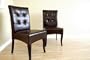 Wholesale Interiors Y-073-j001-dark Brn Full Leather Dining Chair