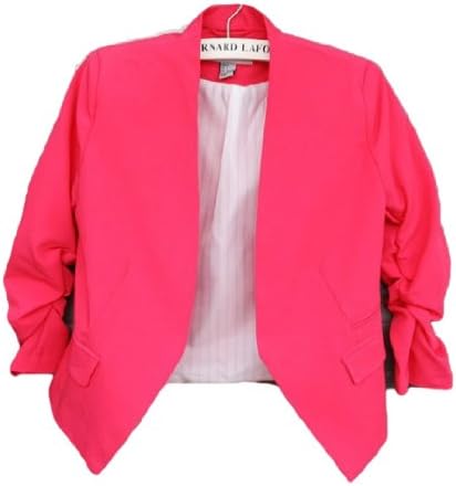 Blazer Suit Long Sleeve Candy Color Short Slim Jacket Red Color Size M,L