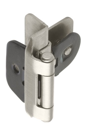 Amerock BP8700-G10 Double Demountable Hinge 3/8-Inch inset, Satin Nickel