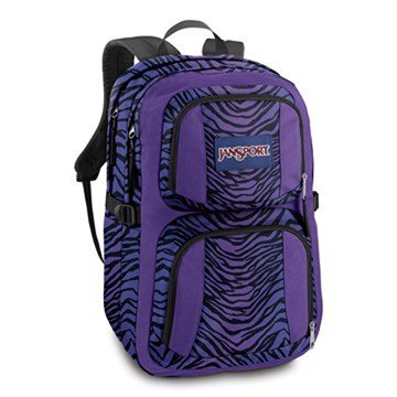 JanSport Merit Backpack (Black/Prism Purple Flashback Zebra) JanSport Merit Backpack (Black/Prism Purple Flashback Zebra)