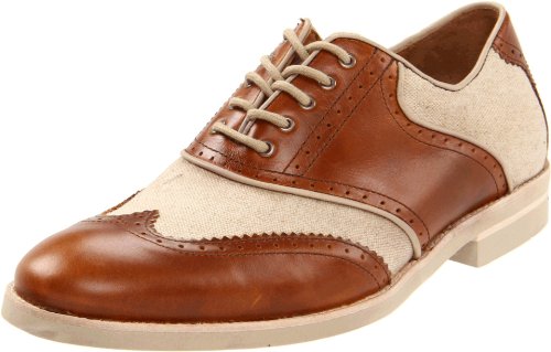 Johnston &amp; Murphy Men's Dolby Wing Tip Saddle Oxford