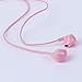 Earbuds, Uiisii U1 Pink in Ear Headphones with Heavy Bass, Cute Earphones with Microphone and Volume Control, Compatible for iPhone Android Smartphones