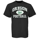 Oregon Ducks Black Old School Football T-shirt