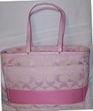 Coach Stripe Collection Signature C Diaper Bag Tote Bag Notebook Case Handbag Style F13803