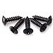 BQLZR Black Guitar Bass Pickguard Screw For Electric Guitar Pack of 50