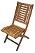 Outdoor Interiors 10040 Eucalyptus Folding Side Chair