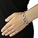 West Coast Jewelry Stainless Steel Polished Triple Open Heart Cable Chain Bracelet - 7 inches