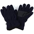 Men's Winter Dual Thick Fleece Ski 3M Thinsulate Palm Grip Snow Gloves Navy L/XL