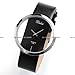 Dalas Black Leather Transparent Dial Fashion Lady Girl Wrist Watch Gift WAA024