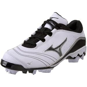 Mizuno Women's 9-Spike Watley G3 Switch Softball Cleat,White/Black,11 M US