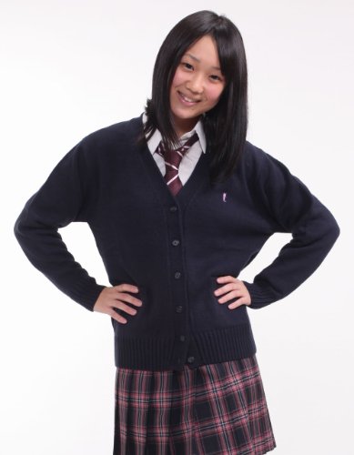 オリーブ・デ・オリーブ（OLIVE des OLIVE）　スクールカーディガン　JN710 　【紺　Mサイズ】
