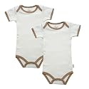 Organic Cotton Short-Sleeve Top and Pants - Pink Trim (6&ndash;9 mos.)