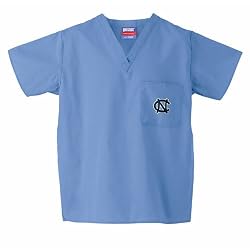 North Carolina Tar Heels NCAA Classic Scrub 1 Pocket Top (Sky)