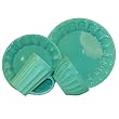Laurie Gates 53054 16-Piece Signature Living Jolie Dinnerware Set, Teal