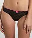 Betsey Johnson Intimates Bubble Mesh Low Rise Thong Panty