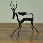 Tribal Art candle stands - chattisgarh (Deer 4 horns) (TACS56DFH)