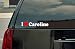 I Love Caroline Vinyl Decal - White with a red heart