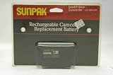SunPak Rechargeable Camcorder Replacement Battery for Sharp 8mm Camcorders
