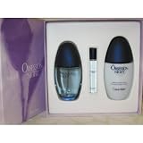 Obsession Night By Calvin Klein 3 Pcs. Gift Set For Women * 3.4 oz EDP Perfume Spray + 6.7 oz Silkening Body Lotion + .33 oz Mini EDP Perfume Set