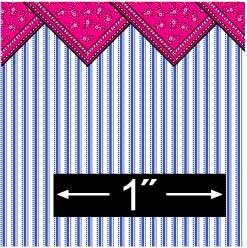 1:24 Scale Bandana Dollhouse Wallpaper