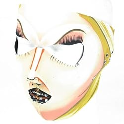 New Blond Woman Neoprene Full Face Mask Muzzle Motorcycle Nose Mouth Adj Size