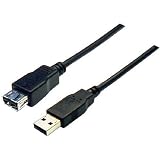 10ft USB 2.0 Type A Male A Female Extension Cable Color - Black