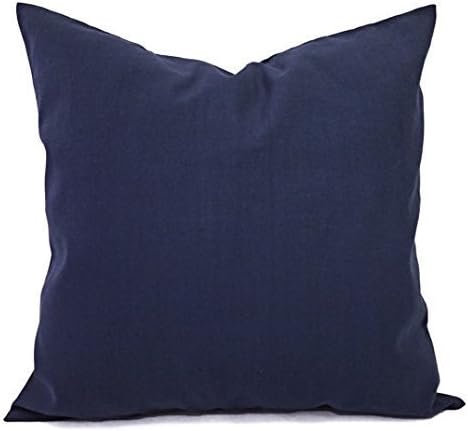 Blue Pillows - Navy Solid Pillow Cover - Custom Pillow Sham - Decorative Pillow Case - 16 x 16 Inch 18 x 18 Inch 20 x 20 Inch Throw Pillow