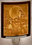 The Alice in Wonderland & Caterpillar Smoking Houka Curved Lithophane David Delamare Art Nightlight The Alice in Wonderland & Caterpillar Smoking Houka Curved Lithophane David Delamare Art Nightlight