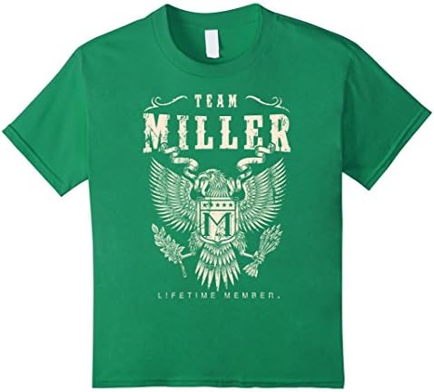 Kids Team Miller Lifetime Member T-Shirt 12 Kelly Green