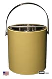 Leatherette Yellow Ice Bucket By ArvindGroup