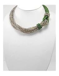 Light Smoked Topaz Semi GemStone Bead Necklace In Sterling Silver