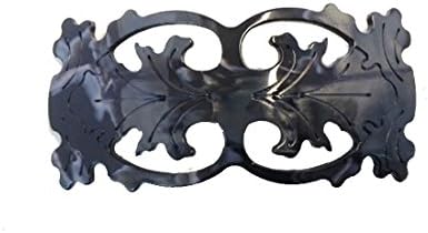 Curved "Serpantine" Volume Barrette Handmade in France by The French Atelier (Marble Noir)