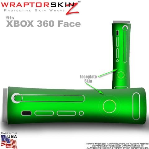 Colorburst Green Skin by WraptorSkinz TM fits XBOX 360 Factory Faceplates