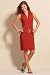 metrostyle Belted Dropwaist Shirtdress