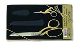 Office Products : Gingher GSP-13 Gift Set with 3-1/2-Inch Stork Embroidery Scissors and 8-Inch Dressmaker's Shears, Gold