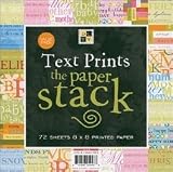 Die Cuts With A View Paper Stack - Text Prints Paper